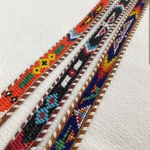 Vintage Beaded Belt- multiple colors
